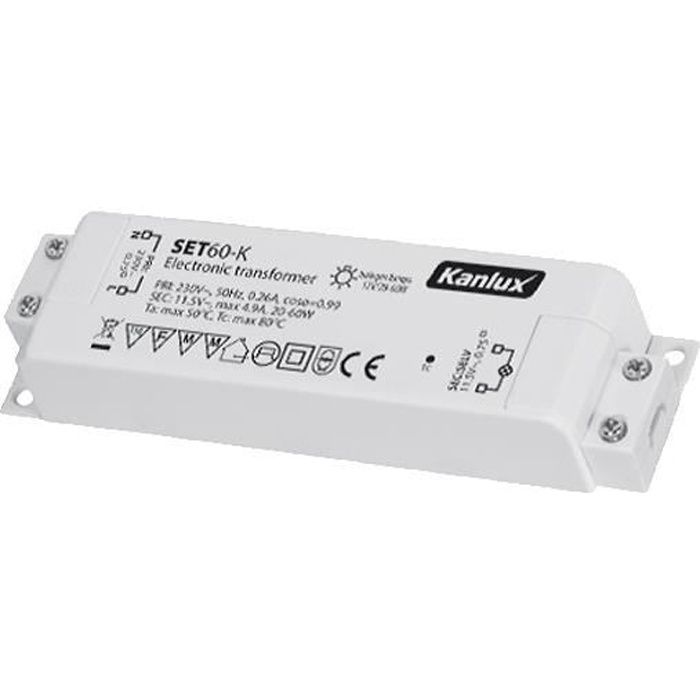 Transformateur électronique 60W / 12v