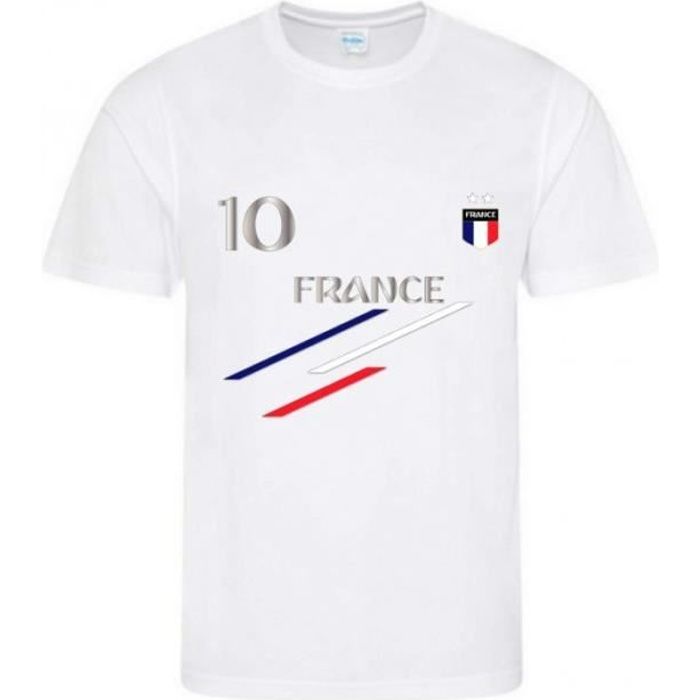 blanc Maillot - Tee shirt foot Fran