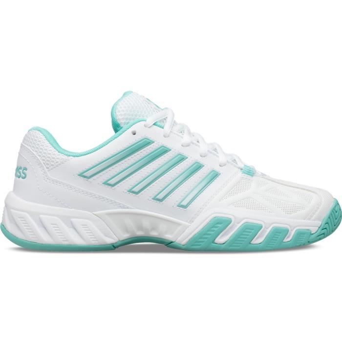 Chaussures de tennis femme K-Swiss bigshot light 3 - blanc/bleu métallique - 42