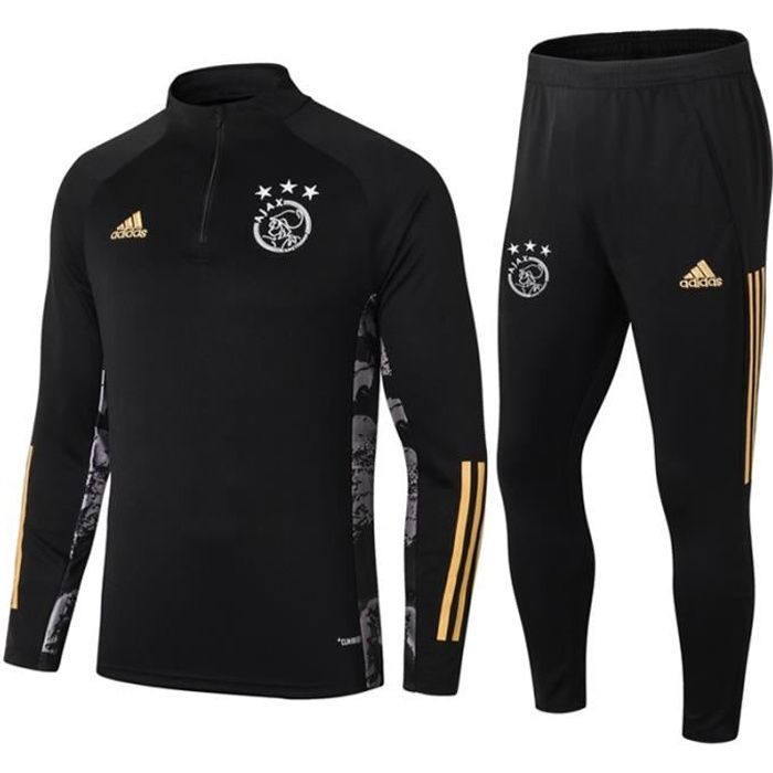 Survêtements AFC AJAX 2021 Adidas Maillot Homme Enfants Maillot de Football Nouveau - Noir