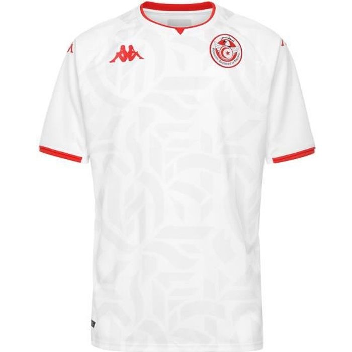 Kappa - Maillot Kombat Away Tunisie Blanc Homme Blanc