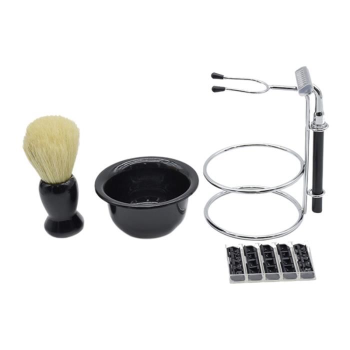1 Ensemble / 5 Pcs Hommes Barbe Outil De Nettoyage Kit Rasoir Manuel Rasage PINCEAUX DE MAQUILLAGE - APPLICATEURS DE MAQUILLAGE