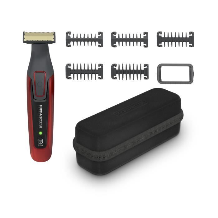 ROWENTA TN6040F4 Forever Sharp Comfort Tondeuse barbe hybride 3en1, Lames acier inoxydable Titanium, 100% étanche, Autonomie 120 min