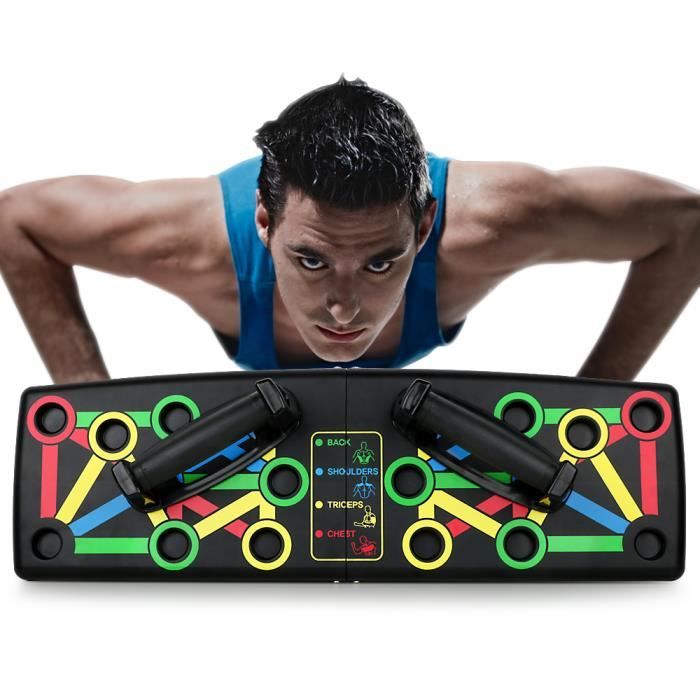 14 en 1 Push Up Board Amovible Portable Fitness Entraînement de Force Outil auxiliaire