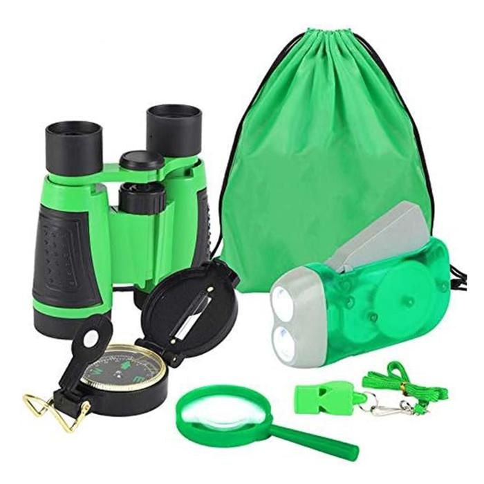 Kit Aventure Enfant - Jumelles Compactes + Montre Multi-usages Avec Boussole