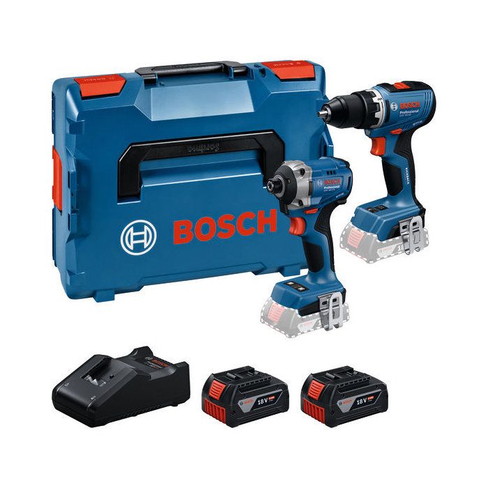 Combo Kit 2 outils 18 V GSR + GDR + 2x GBA 5.0 Ah + GAL 18V 40 Professional BOSCH 0615A50090 - vue 2