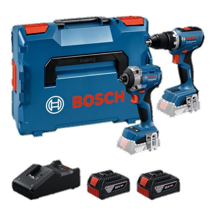 Combo Kit 2 outils 18 V GSR + GDR + 2x GBA 5.0 Ah + GAL 18V 40 Professional BOSCH 0615A50090 - vue 2