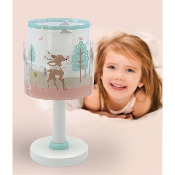 Dalber Lampe de chevet LED pour enfants Loving Deer Cerf enfants