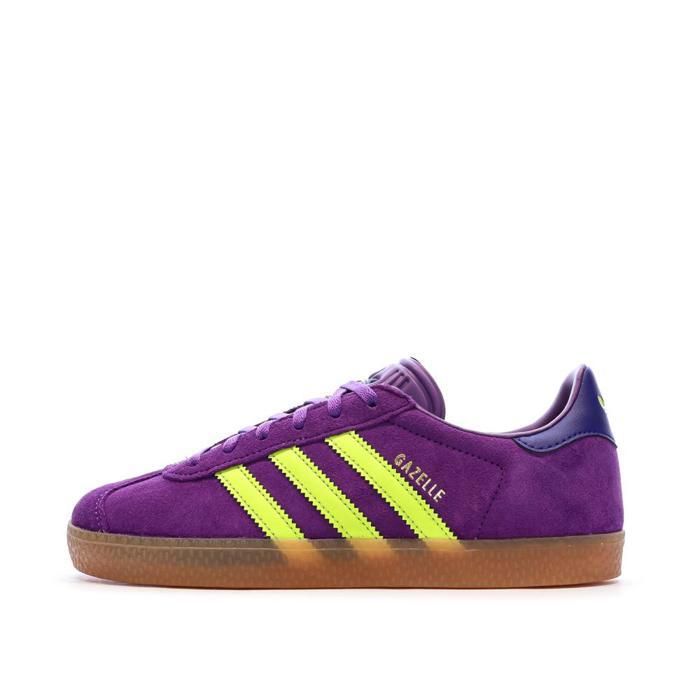 Adidas Baskets Violettes/Jaunes Enfant Adidas Gazelle