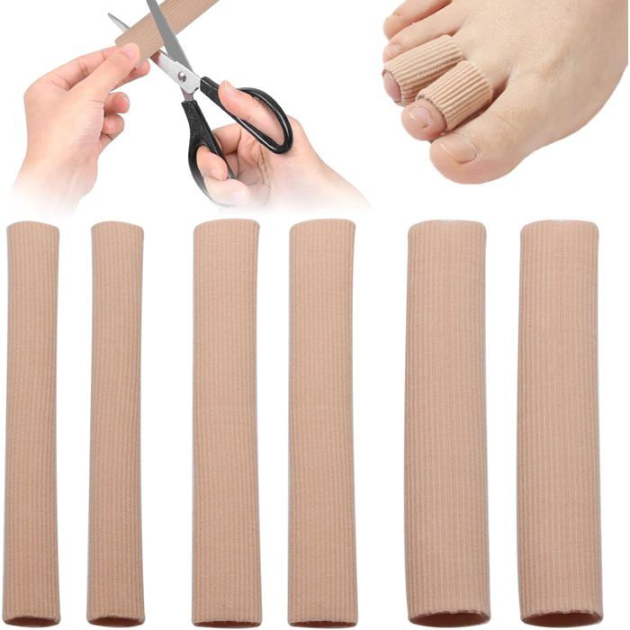 Lot De 6 Pansement Tube Orteil S/M/L，Tubes Protection Orteils，Protection Orteils Pied Frottement，Tube Protege Orteil