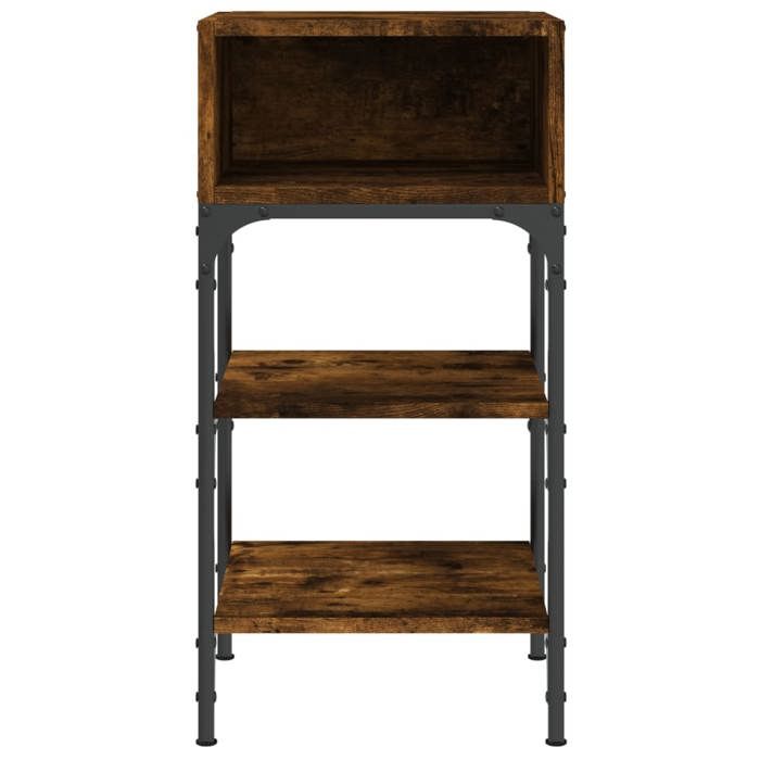 Tables de lit Moderne CHIC 2 pcs Armoires de chevet - Pour chambre - chêne fumé 35x34 5x70 c bois d’ingénierie CC1033