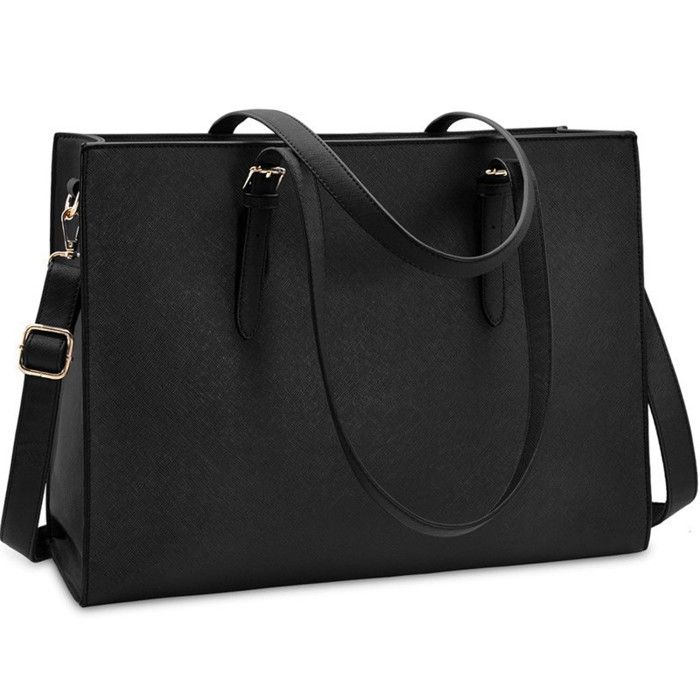 XJYDNCG Sac À Main Femme Cours Sac Ordinateur 15 Pouces Sobre Grand Volume - Noir