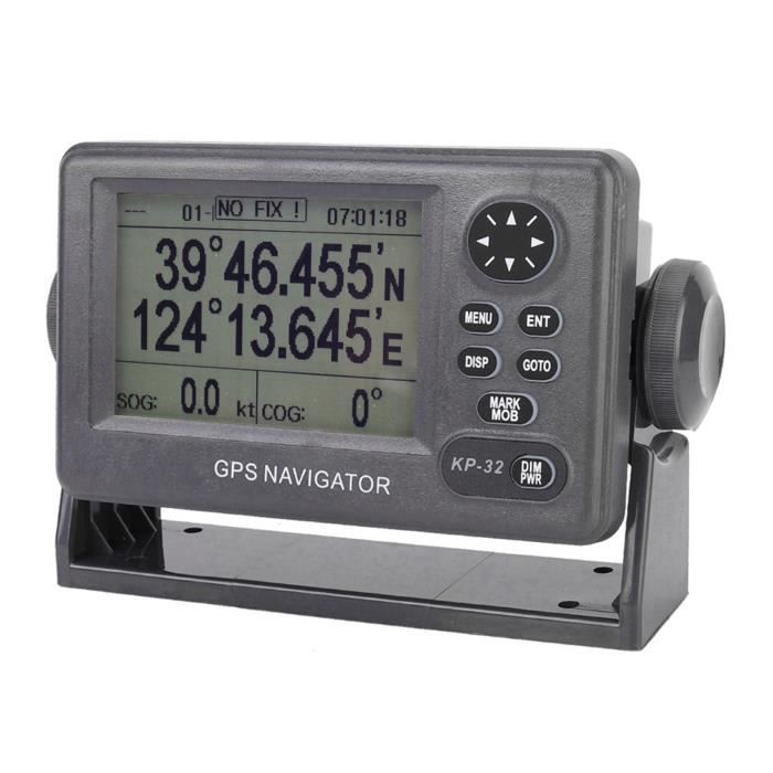 Akozon GPS de navigation ONWA KP‑32 GPS/SBAS Marine Navigator Écran LCD