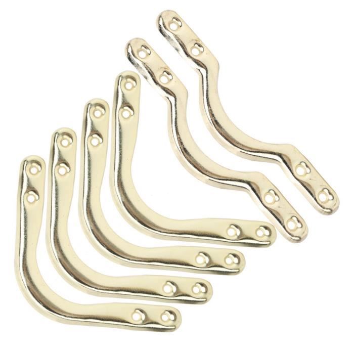 HANABASS Lot De 6 Coins De Fixation Pour Filet De Billard – Aluminium, 13,5x12 Cm, Pour Poches De Table