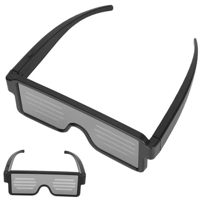 Lunettes LED Bluetooth - Programmables - Pour Fête, Festival, Boîte - Animations Et Textes Personnalisés
