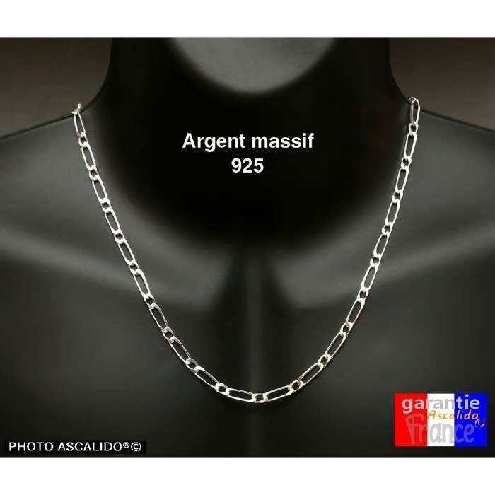 Bracelet maille figaro alternée (1x1) 2.10 mm - Plaqué Or 3 microns