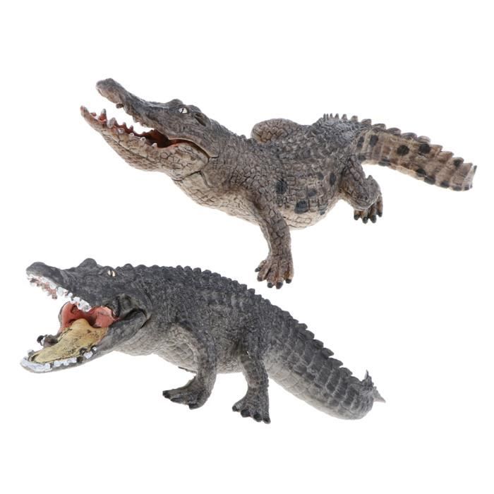 2pcs Jouet Crocodile Realiste Jouet Educatif pour Enfants Jeu de role Cdiscount Jeux Jouets