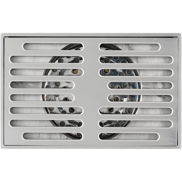 Grille De Siphon De Sol En Acier Inoxydable 150x150mm - Antidérapante, à Drainage Rapide - Pour Terrasse, Allée, Extérieur