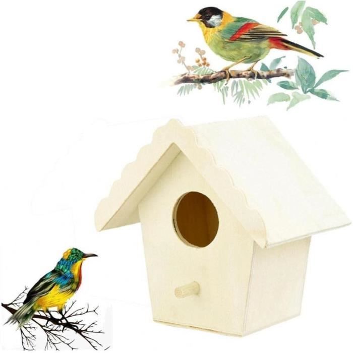 Baker Ross – 2 Nichoirs à Merles En Bois à Décorer – Kit Bricolage Oiseaux – Dès 5 Ans – Activité Manuelle Nature