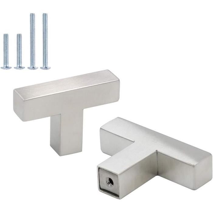 Poignées De Placard Acier Inoxydable - Lot De 4 Tiges 10mm, Longueurs 10 à 25cm