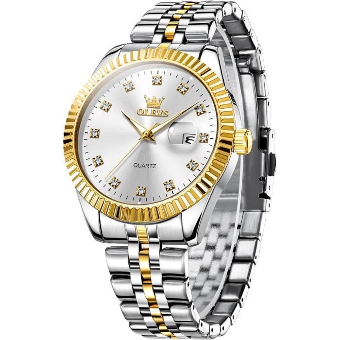 Montres Pour Homme En Acier Inoxydable Japonais Quartz Date