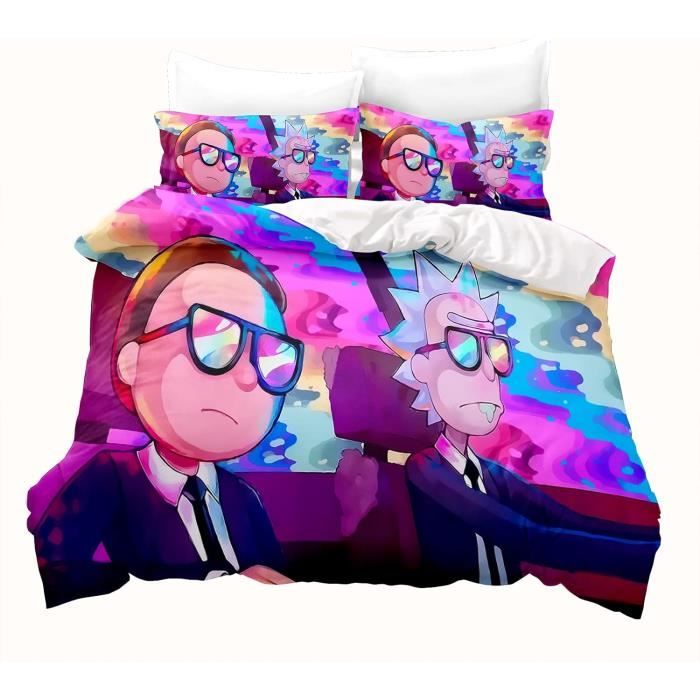 Parure De Lit Avec Housse De Couette, Draps Et Rideaux Motif