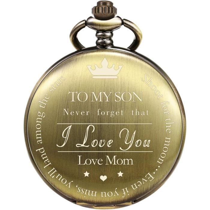 Montre Gousset Grav e Avec Inscription En Anglais Mon Fils