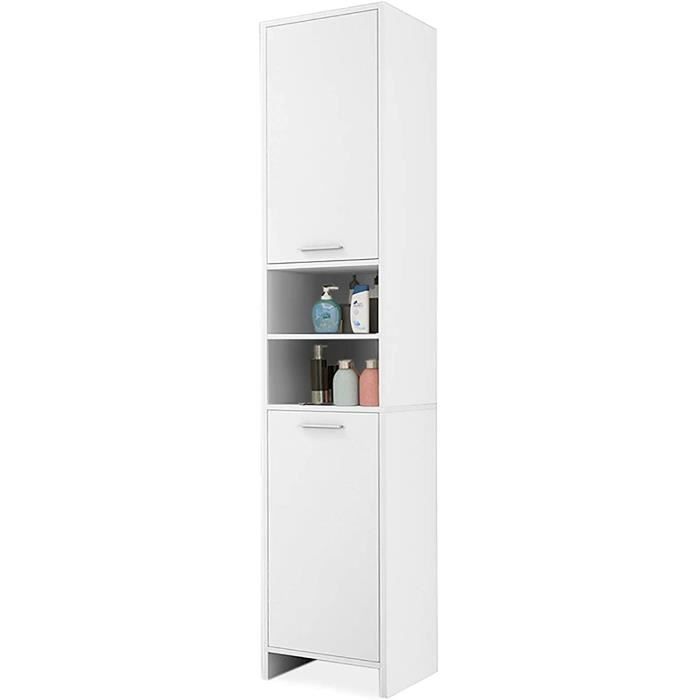 Meuble Salle De Bain Armoire Colonne Armoire De Toilette Blanc