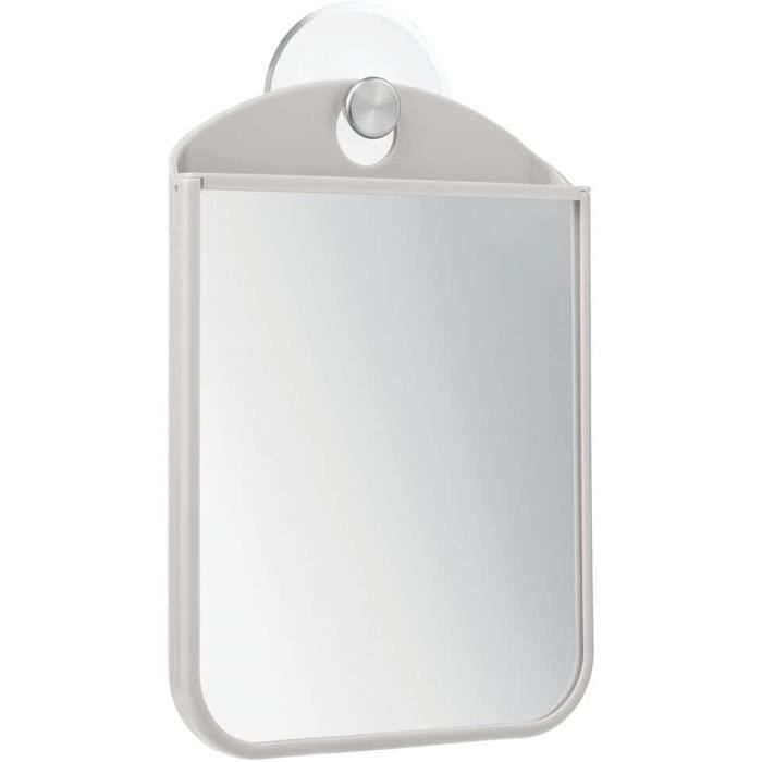 Miroir De Rasage Sans Brouillard – Incassable, Ventouse Pour Douche, Idéal Voyage Ou Salle De Bain