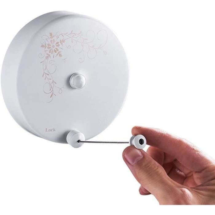 Etendoir Linge Corde à RéTractable Pour Enrouleur Fil A Retractable Mural Exterieur Extensible