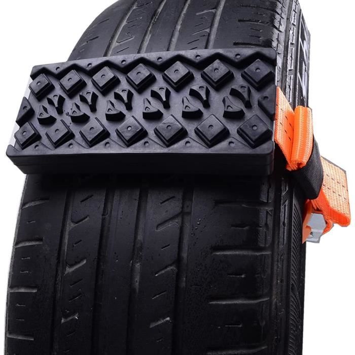 Chaînes antidérapantes de voiture, dispositif de traction de pneu 2X pour le sable de boue de neige, chaînes à neige [222]