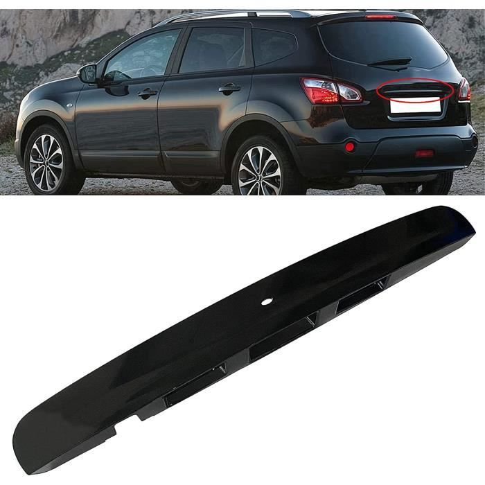 Poignée De Hayon Arrière Complète Pour Nissan Qashqai J10 (2007-2013) - Neuve, Couleur Noire, Garantie 2 Ans