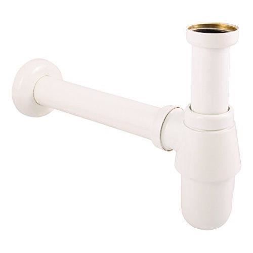 Siphon lavabo Bouteille - Sanitop-Wingenroth - Diamètre 32mm - Avec rosace coulissante - Blanc