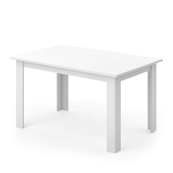 Table de forme carrée pour 4 personnes pour salle à manger cuisine salon 80 cm blanc 03_0006232