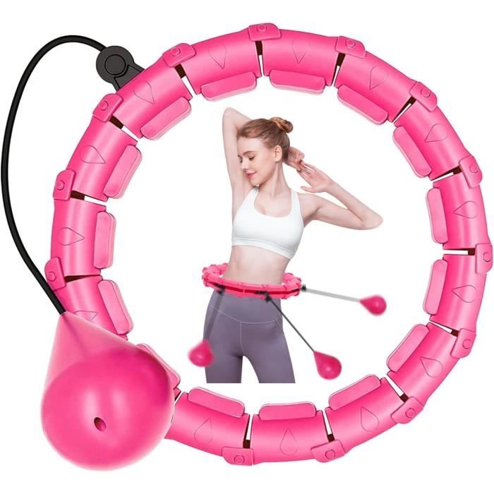 Hula Hoop Intelligent Lesté Et Réglable - 27 Nœuds Amovibles Fitness Gym