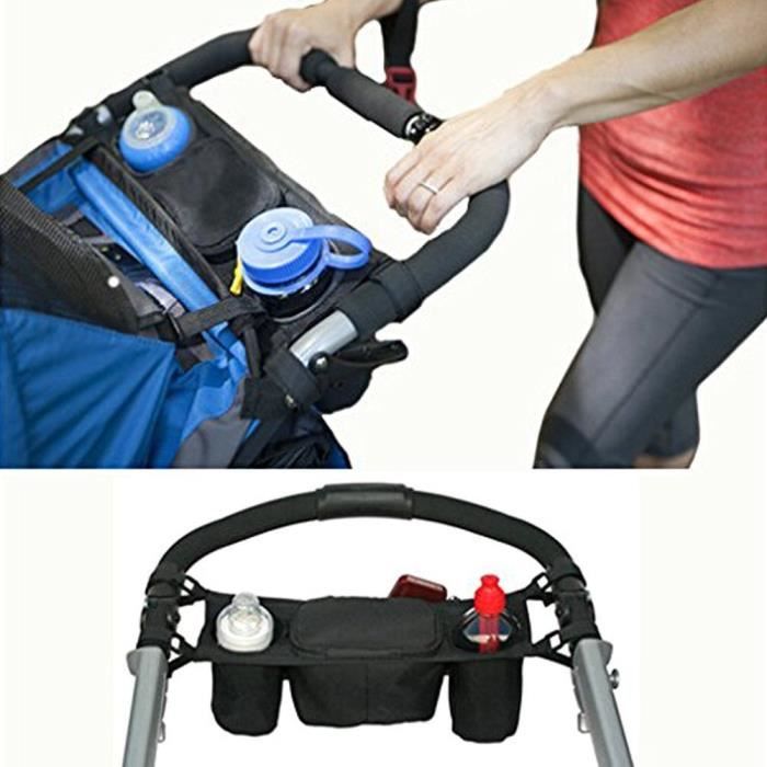 Universal Baby Porte Bouteille Bébé POUSSETTE Accessoire poussette Caddy Sac de rangement 