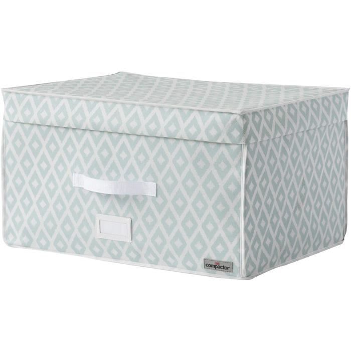 COMPACTOR Coffre de Rangement Sous Vide Taille L 150L Vert d eau Blanc Daman
