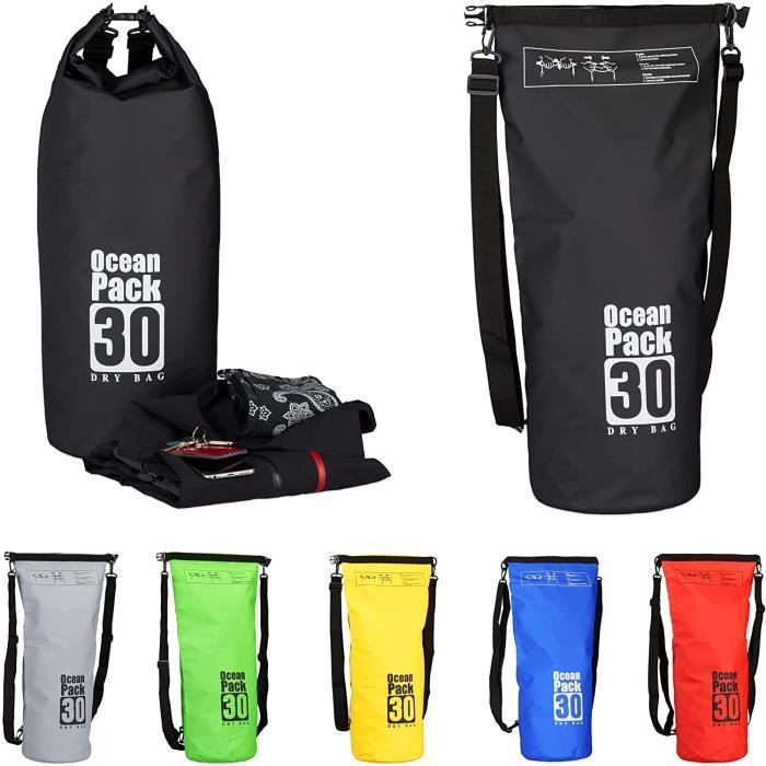 Sac tanche Ocean Pack 30L Noir Pour kayak ski voile