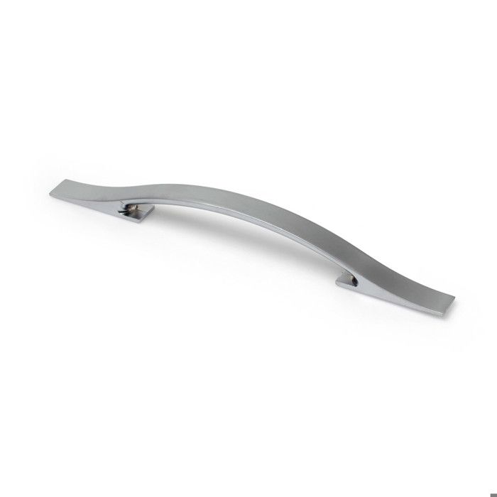 Poignée en zamak avec finition chrome mat, dimensions: 201x14x23mm et ...
