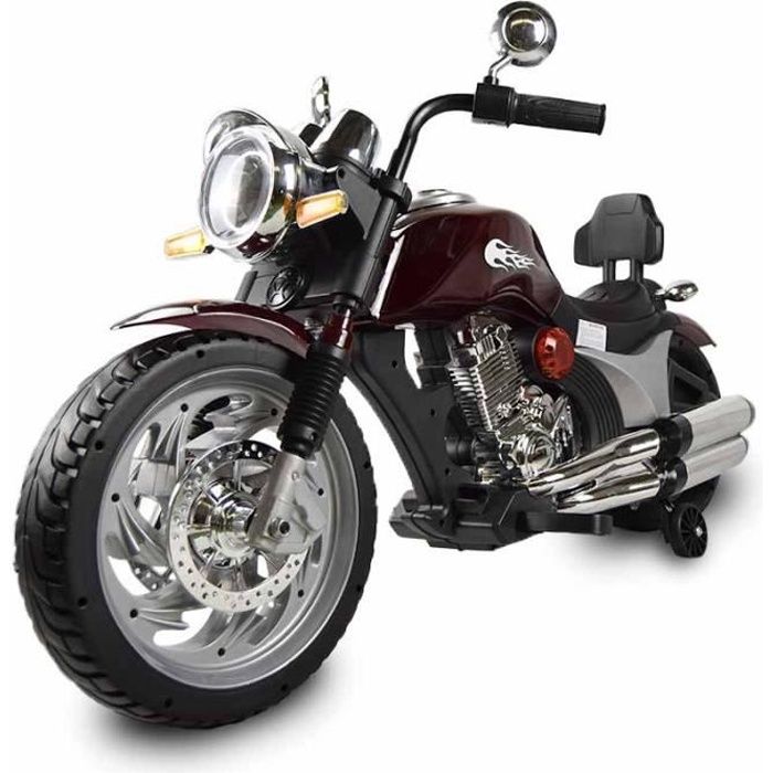 ATAA American Chopper Marron - Moto électique pour enfant avec batterie