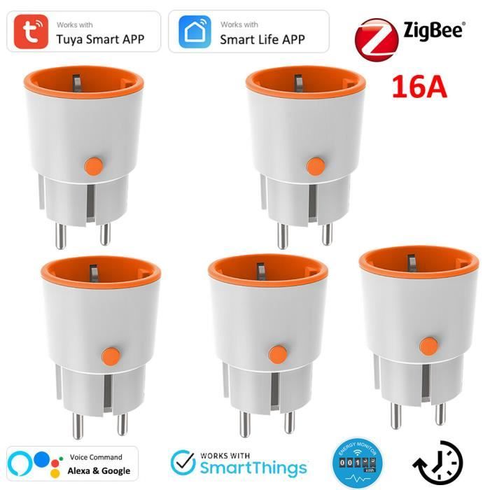 Prise Extérieure ZigBee NOUS A4Z - Double Prise Étanche IP44 Alexa Google