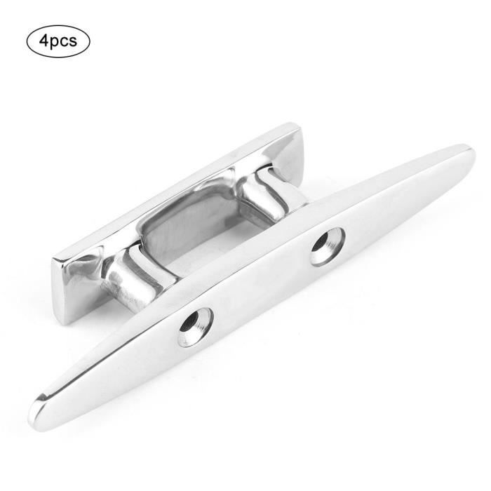 Taquets De Pont Pour Bateau En Inox Acier - 100mm De Longueur - Lot De 4 Pièces Neuves - Marque Uxcell