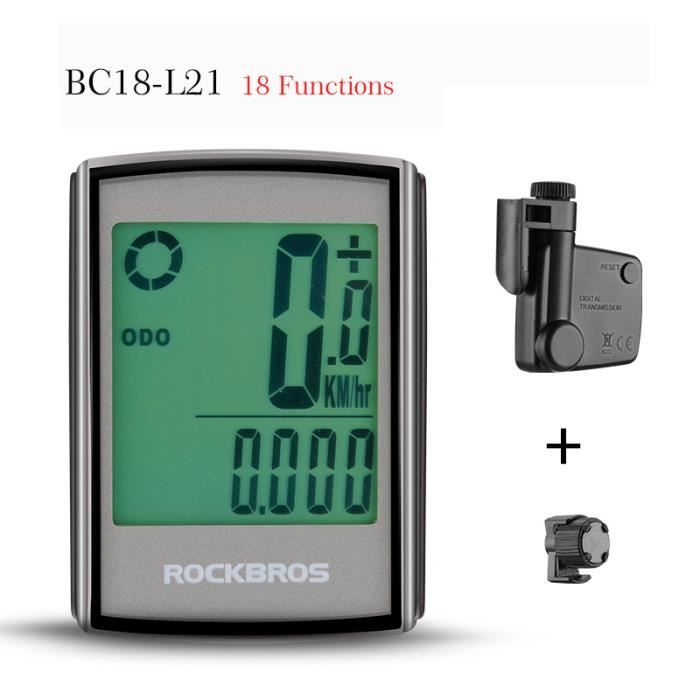 Compteur De Vélo D'appartement LCD - Affichage Vitesse, Temps, Calories, Fréquence Cardiaque - Pour Vélo, Rameur