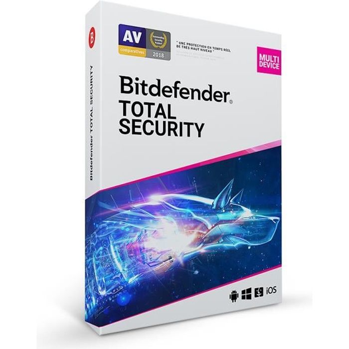 Bitdefender Total Security 2024* - (3 Appareils - 2 Ans) | Version Téléchargement