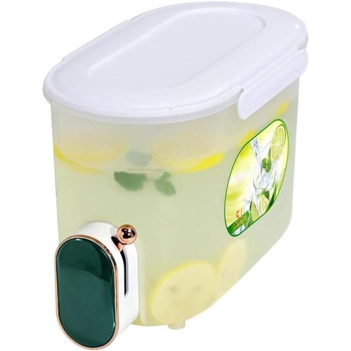Distributeur à Boissons Avec Robinet - 4 Litres - Pour Jus, Eau, Thé Froid - Robinet Pratique - Maison, Bureau, Fêtes