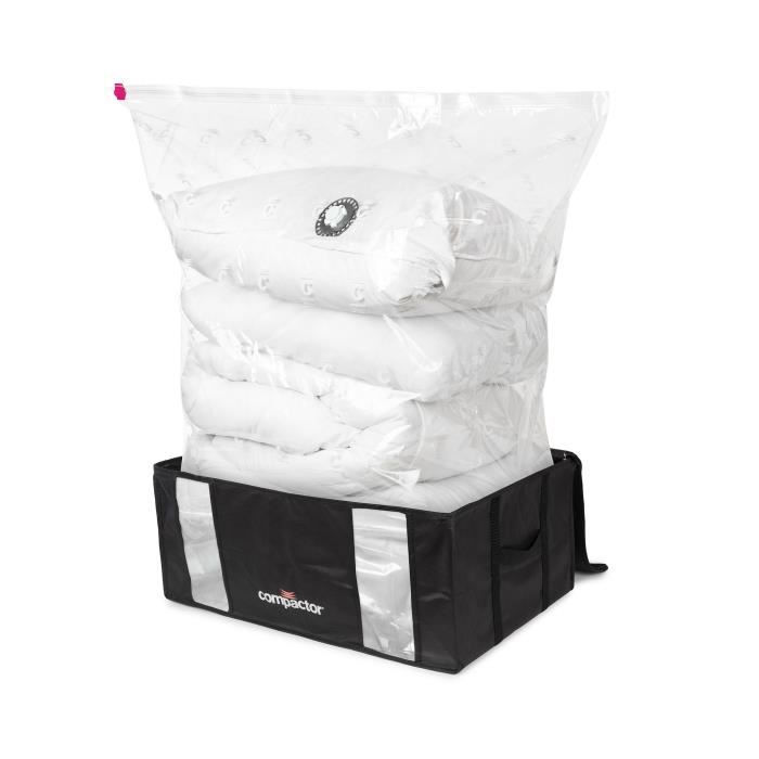 COMPACTOR Housse de rangement sous vide Black Edition - Nylon +  polyéthylène + polypropylène - Taille XXL 210 litres - Cdiscount Maison