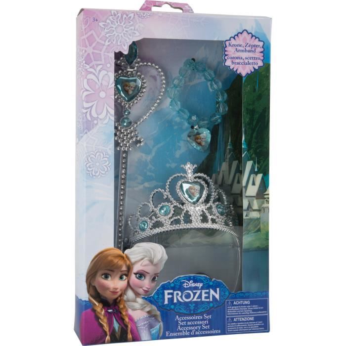 Accessoires de déguisement "La Reine des neiges" diadème, collier