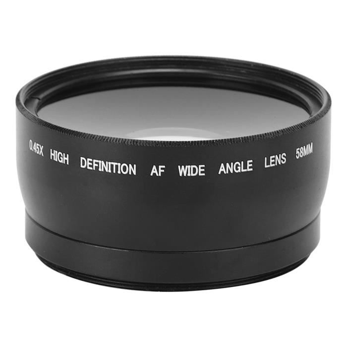 EJ.life Objectif macro grand angle 58 mm JSR‑1151 Objectif Macro Grand Angle 58mm 0.45X Avancé