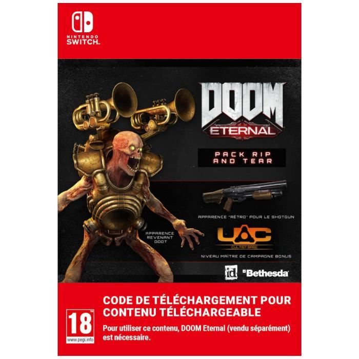 DLC Pack "Rip & Tear" pour DOOM Eternal Code de téléchargement pour