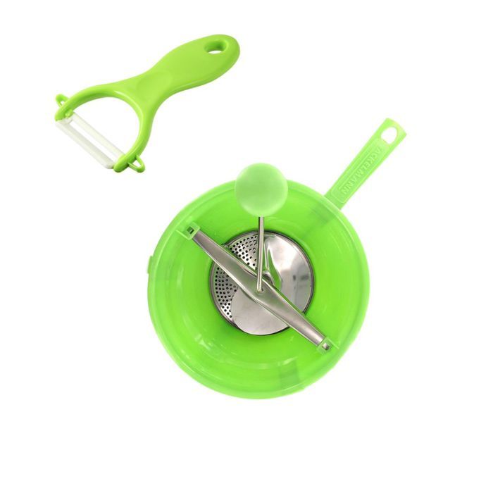 Fackelmann Ensemble de 2 ustensiles spécial purée avec éplucheur et moulin à légumes